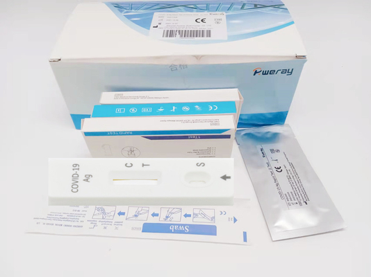 Essai latéral d'antigène d'écoulement de kits d'essai de Covid 19 de sensibilité de 95% 15 minutes