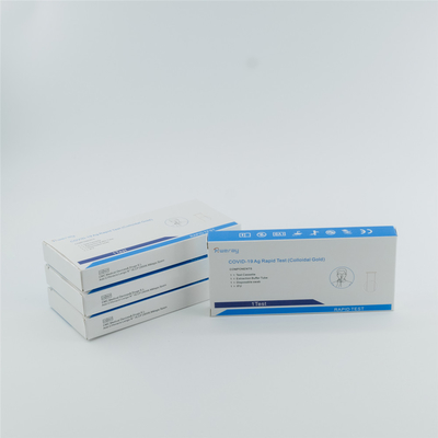 99,1% kit rapide d'essai de salive d'antigène de kits d'essai de syndrôme respiratoire aigu grave de la spécificité 15min
